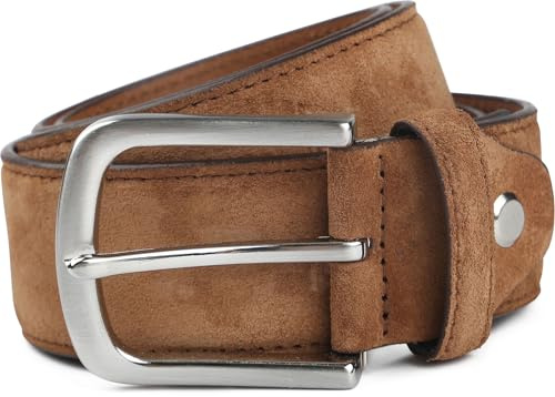Suitable Ledergürtel - Wildleder - Vollledergürtel 4 cm breit - Herrengürtel Jeans