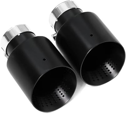 Auto Auspuffspitzen Endrohr Für Golf 7 MK7 Für GTI Für Golf R 1 Stück Edelstahl Einzelauspuffblende Schalldämpferblende Auspuffanlage 63mm Universaldüsen-Endrohr(ID51MMOD89MM)