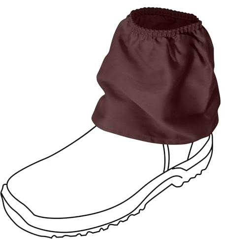 Oz OverBoots Weatherproof Cotton Sox Savers – Durable Gaiters for Work Boots, Dust & Mud Protection, Reusable & Breathable Boot Covers for Farming, Construction, Landscaping & Outdoor Use (Brown)