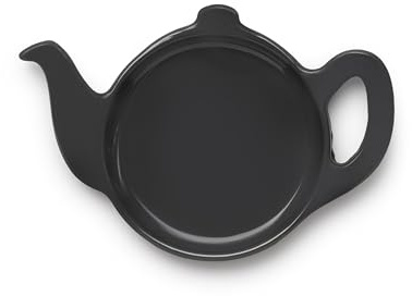 Zeal Tea Bag Tidy, Teapot Shaped Tea Bag Holder & Coaster, BPA Free Melamine Tea Bag Rest Dish