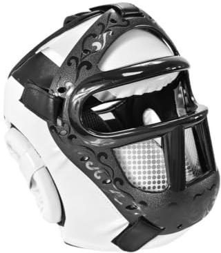 FytStycale Kopfschutz mit Stoßfest Boxhelm mit Gesichtsschutz Schnell Trocknend Sparring-Kopfschutz für Kampfsportl