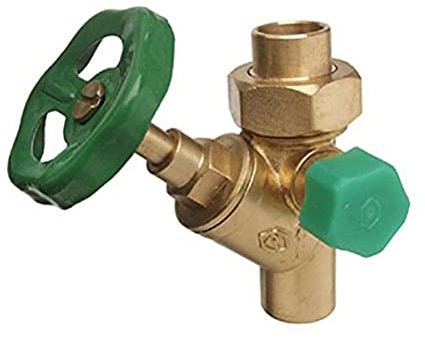 Cornat Löt-Absperrventil 28 mm – Aus Messing – Mit Entleerung | Für Kupferrohr – Mit Lötmuffen und Anschlussverschraubung – für Anschluss – für Rohre – 28 mm – Geeignet für Kupferrohr