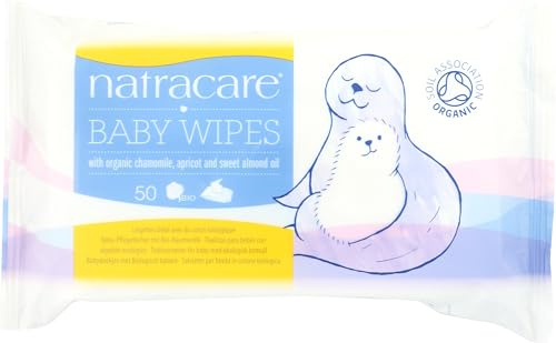 NATRACARE Wipe Organic Cotton Baby, 50 ct