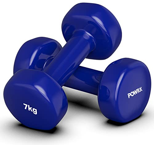 Vinyl Hanteln Paar I Kurzhanteln Gewichte ideal für Fitness Gymnastik Aerobic Pilates 0,5 kg – 10 kg I Kurzhantel 2er Set in versch. Farben und Gewichten