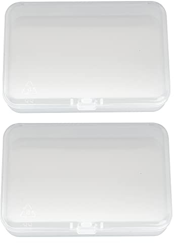 Musiclily Transparent Plastic Acoustic Electric Guitar Pick Holder Case Storage Box (Pack of 2)