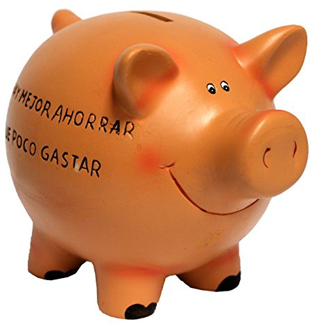 Hucha de Cerdito en cerámica con Frase 10 x 8 x 13