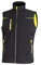 U-Power UNIVERSE, Giubbino Smanicato, Gilet Softshell, con Fodera in Micropile, Tessuto Impermeabile, Antivento, Traspirante, Zip Intera, Multitasche (BLACK CARBON - L)