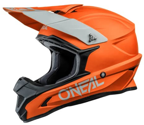 O'NEAL | Motocross-Helm | MX Enduro Motorrad | ABS-Schale, , Lüftungsöffnungen für optimale Belüftung und Kühlung | 1SRS Helmet Solid | Erwachsene | Orange | Größe XL