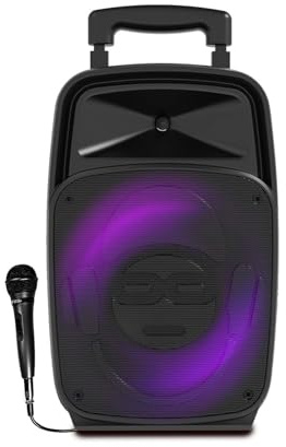 Enceinte IDANCE Groove 220 Bass Reflex de 100W - Lecteur USB, Bluetooth - Autonome sur Batterie - LED RVB dans Le woofer
