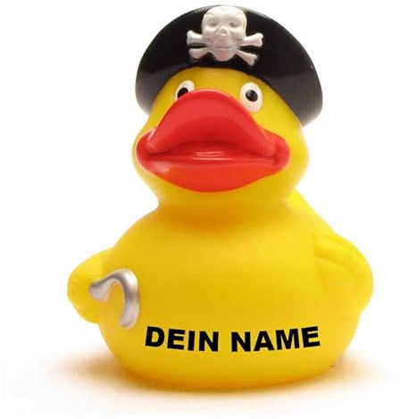 Bath Duck - Personalised Pirate Duck with Hook Hand
