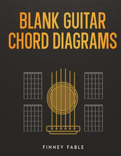 Finney Fables Blank Guitar Chord diagram Sheets: 16 Charts per page