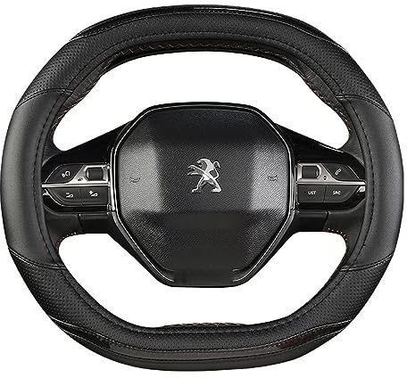AMENAS Auto Lenkradbezug, für Peugeot 5008 2017 2018 2019 2020 2021 2022 2023 Anti-rutsch Atmungsaktives Lenkradbezug Haltbarkeit Auto-Lenkradschutz Männer Frauen Zubehör,C