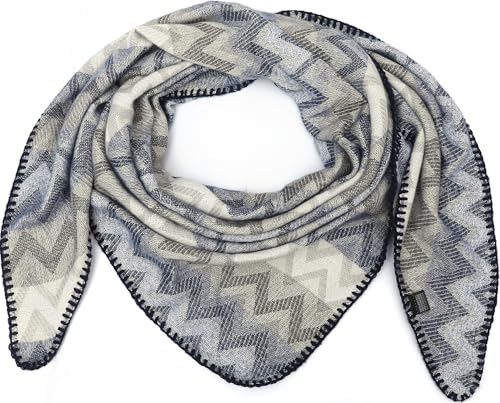 FASHION YOU WANT XXL Schal flauschig schal-tuch damen dicker dreieckstuch groß Wolle Azteken BUNT Farben kuschelig