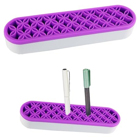 Lebartm Schreibtisch Organizer Silikon Makeup Pinselhalter Mehrzweck Stifthalter Nähwerkzeug Aufbewahrungsbox fürPinsel, Kunstzubehör, Malpinsel und Kunsthandwerk