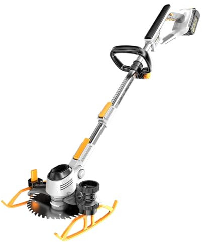 Beachtiful Weed Wacker Cordless, Tagliaerba Elettrico Ricaricabile, Weed Wacker Alimentato a Batteria da 1,5 Ah, Tagliaerba con Lama, Tosaerba Portatile (2 Batterie)