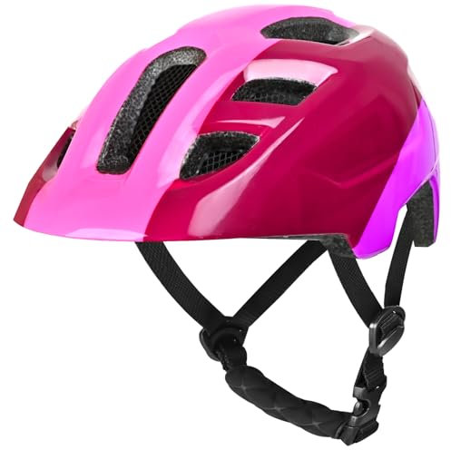 Kinder Fahrradhelm, Multisport Helm, Fahrradhelm Mädchen, Fahrradhelm Jungen, Kinderhelm ab 5-12 Jahre, Verstellbarer Kinder-Helm, 51-55cm, für Fahrrad & Roller