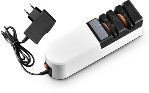 Afilador Cuchillos Electrico, 5 En 1 Afilador de Cuchillos Profesional Electrico, Afilador de Tijeras con Muela, Knife Sharpener para Cuchillos de Cocina Tijeras Cuchillos de Fruta