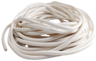 JWOO Striscia di Spugna in Gomma siliconica da 10 m, Diametro 1~12 mm for guarnizioni Antipolvere Striscia di Guarnizione in Gomma siliconica espansa Facile Installazione(2.5 mm)