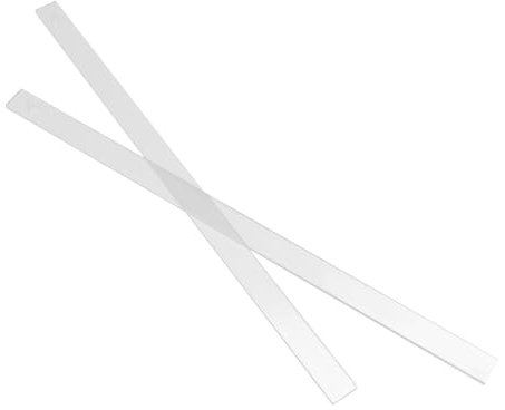 MOLUCKFU DIY Baking Set Acrylic Dough Thickness Ruler and Rolling Pin Guide 2pcs Portable Measuring Tool for Precise Cookies Biscuit and Pastry Preparation Suitable for Home and Cake Shop