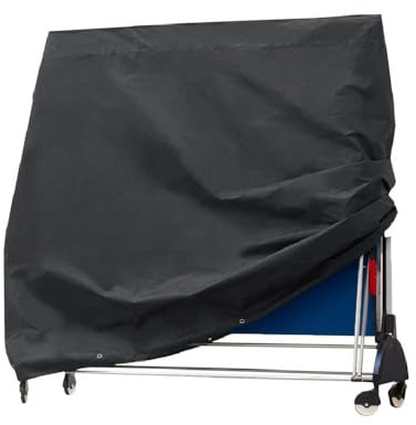 M.J COMFY-LIFE Table Tennis Cover Dustproof Windproof Anti-UV Rip Proof Ping Pong Table Storage Cover for Indoor/Outdoor 160x145x90cm