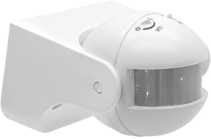 Clearhill PIR Motion Sensor Light Switch-360° Detection Range, White, 220-240V IP54 Infrared Occupancy Sensor Switch,Djustable Delay Indoor/Outdoor Wall Switch