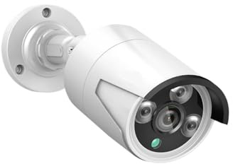 KVBRUI Caméra de Surveillance IP POE 4MP/5MP, Audio, vidéo H.265, étanche, Filaire, for l'extérieur(1PC 5MP POE)