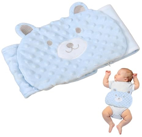 Bouillotte BéBé, Coussin Chauffant Micro-Ondes, Ceinture RéGlable Anti-Flatulence BéBé, Parfait Pour BéBé Pour Soulager Les Douleurs Abdominales Et Les Ballonnements (Bleu)