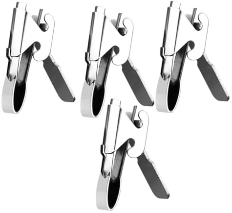 LABRIMP Pinzas para Abrir Cáscaras de Pipas de Girasol de Acero Inoxidable, 4 Piezas, Diseño Resistente y Ergonómico para Uso Doméstico Fácil