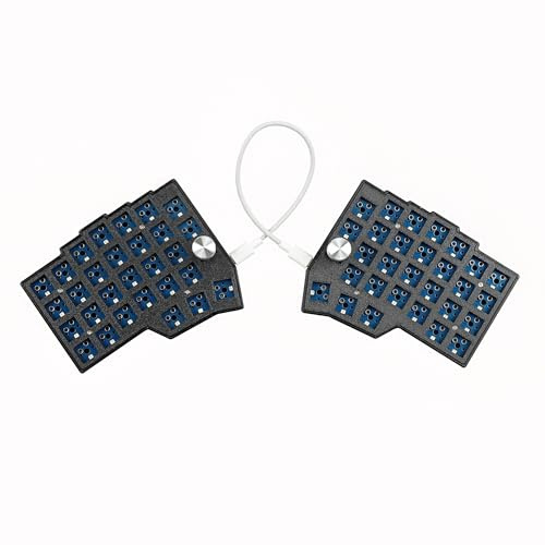 YMDK Borne Knauf Corne4 × 6 Layout, 58 Tasten, ergonomisch, kabelgebunden, Hot-Swap-MX, mechanische Tastatur, South RGB QMK Phiole programmierbar