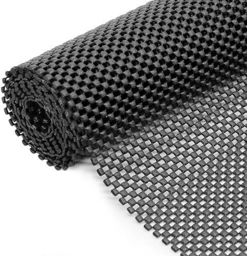 Tbintul 80 x 130 cm Mehrzweck-Antirutschmatte für Zuhause, Büro, Auto, Palette, Regal, Schublade, Wasserdicht Schwarz