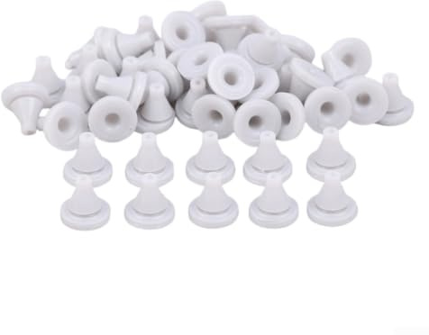 Confezione da 50 pezzi di ricambio per soffione doccia in silicone, con base da 8 mm e foro da 1 mm per raccordi standard per ripristinare il flusso d'acqua regolare e migliorare l'esperienza di bagno
