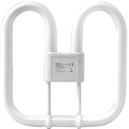 Crompton Lampade CFL 2D 28W GR8 4000K Bianco freddo satinato 2050lm 2-Pin Risparmio Energetico DD Compact Fluorescente CC Slim Opal Lampadina