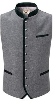 Stockerpoint Herren Alonso Trachtenweste, grau forest, 54