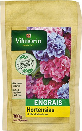 Vilmorin 6466450 Engrais Hortensias Rhododendrons Bio Doypack de 700 g