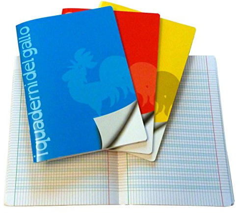 4 carnets spéciaux pour dysgraphie et dyslexie avec des carrés de 5 mm.