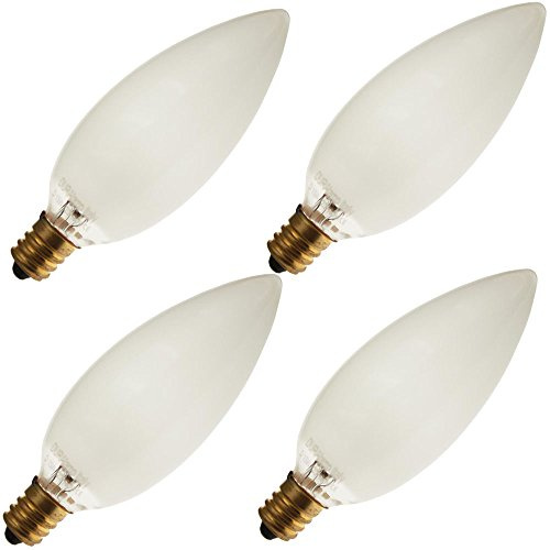 Industrial Performance 15CTF 130V, 15 Watt, B10, Candelabra Screw (E12) Base Light Bulb (4 Bulbs)
