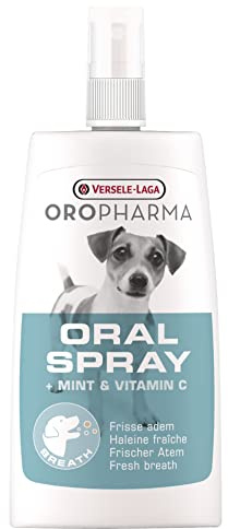 Versele-Laga – Oropharma Mundspray – Frischer Atem für Hunde – Reduziert die Bildung von Zahnbelag – 150 ml