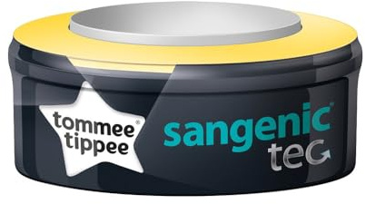 Tommee Tippee Nachfüllkassette Twist&Click + Sangenic Tec Windeleimer 1er Set (1 Stück)