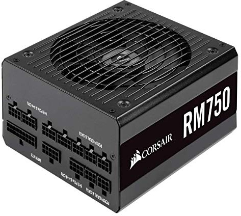Corsair RM750 - Fuente de Alimentación (ATX Totalmente Modular, 80 Plus Gold, 750 W) color negro (CP-9020195-EU)