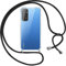 Pnakqil Custodia Cordino Cover per Xiaomi Redmi Note 11/Note 11S 6.43 Girocollo Collana Cordoncino Collo Cordini Cordino Tracolla Catena Silicone Protettiva Trasparente Custodia Cover, Nero