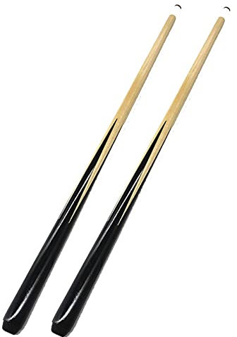 Samnuerly Billard-Queue, 2 Stück, kleine Kinder, Kurze Billardstange, handgefertigt, Snooker-Tischqueue, Indoor, 19–27–35 Zoll, 50 cm