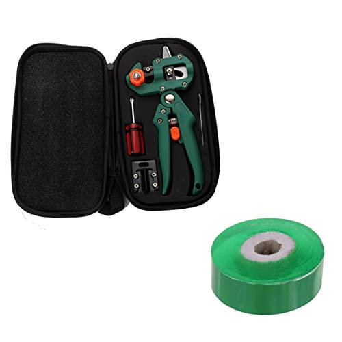 Outils de Jardin greffage sécateur Hachoir Vaccination Coupe Arbre Plante cisailles Ciseaux et 2M greffage Film Bande greffage Machine