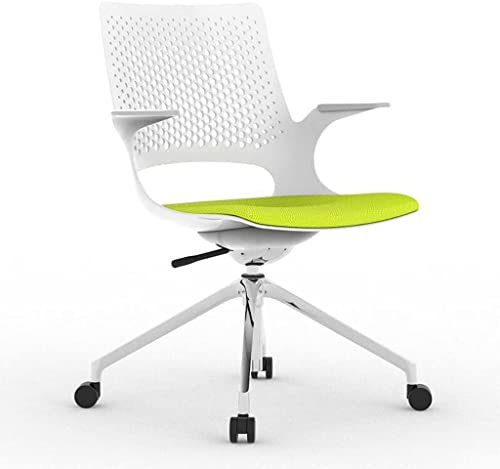 ABGRC Bürostuhl Ergonomischer Bürostuhl mit bogenförmiger Kurvenstruktur, Home Lifting Work Back Desk Chair, einfacher, eleganter Computerstuhl Stress abbauen