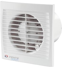 VENTS Kleinraumventilator Wandventilator Silenta-S 150 VTH mit Zugschalter, Nachlauf & Hygrostat