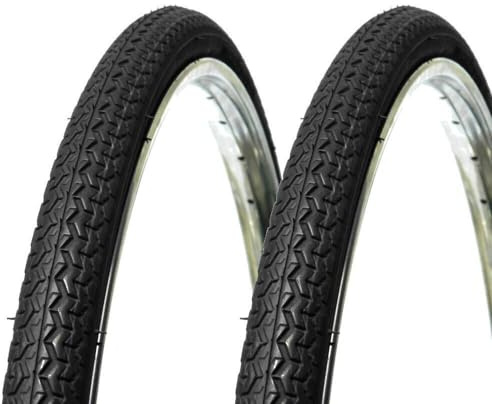 2 COPERTONI 26 X 1 3/8 (37-590) PNEUMATICO PER BICICLETTA STRADALE NERO IN GOMMA X BICI SCATTO FISSO TREKKING CITYBIKE OLANDA GRAZIELLA PASSEGGIO