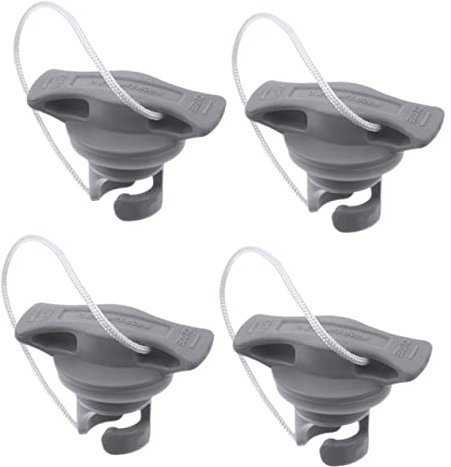 Beatifufu 4Stücke Professionelle Ventilkappen Verschleißfeste Ventildeckel Ersatz für Bootsluftstopfen für Schlauchboot Kajak und Kanu Passend für Elektrische Pumpe und Presta Ventil Adapter