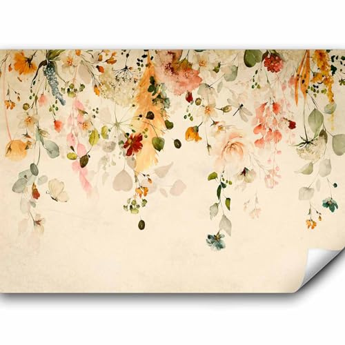murando - Fototapete Vlies Blumen, 500x350 cm, Schlafzimmer, Wohnzimmer | Full HD Druck, 3D-Effekt, lichtbeständige Farben, ideal fürs Wohn- oder Schlafzimmer, schnelle Montage, lichtbeständig, edel