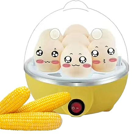 Cuociuova - piroscafo elettrico a doppio strato,Portauova multiuso con spegnimento automatico per frittata, uova alla coque, medie e sode Tsuchiya