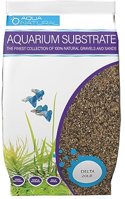 Aqua Natural Delta Sand 20lb Substrate for aquascaping, Aquariums, vivariums and terrariums