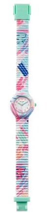 Hip Hop, Collezione Kids Fun, Orologio Bambina Highlighter, Cinturino in Silicone Intercambiabile, Indici e Sfere Colorate, Cassa 28 mm, Movimento al Quarzo, Resistente all'Acqua, Lunghezza Regolabile